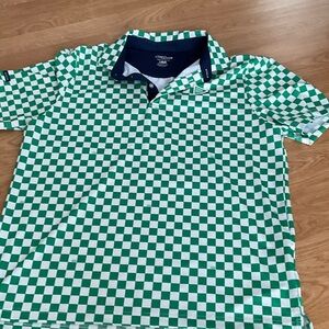 Green Checkered Polo Shirt